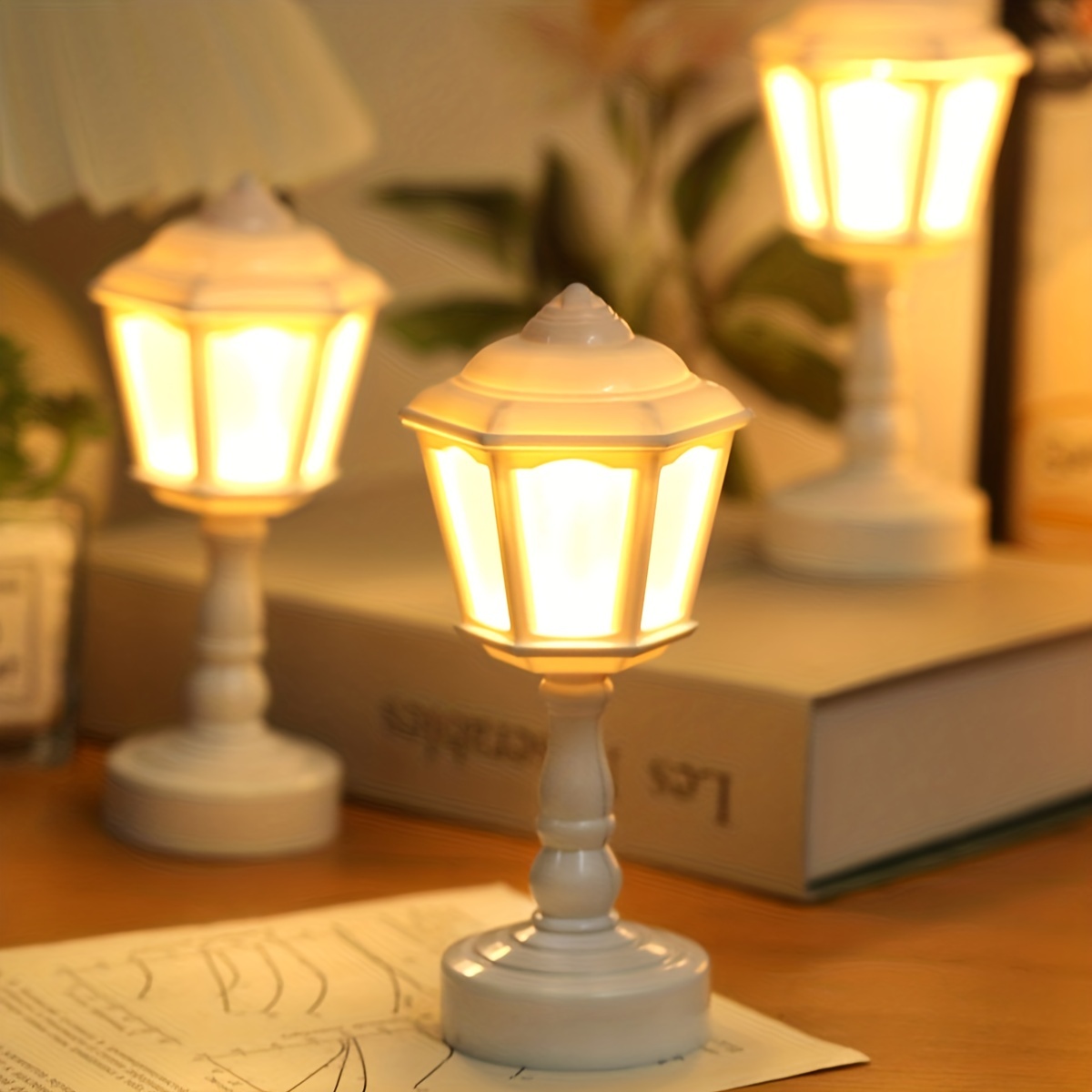 Mini lampade da scrivania retrò Kawaii LED Touch lampada da tavolo Touch  Night Lights Creative Street