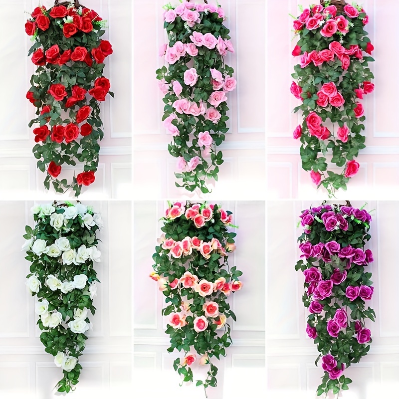Artificial Plant Vines Wall Hanging Rattan Leaves – Floral Supplies Store