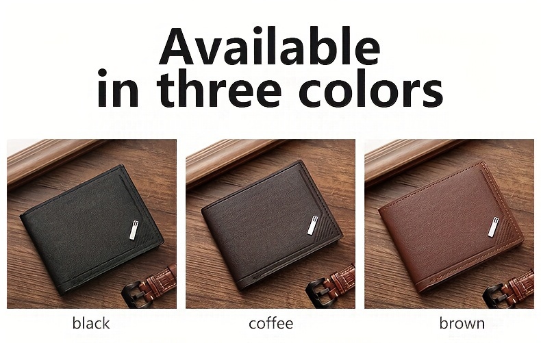 Billetera de Negocios Horizontal para Hombres de Gran Capacidad con Múltiples Ranuras - Diseño Suave, Espacioso y Elegante - Ideal para Uso Diario y Viajes