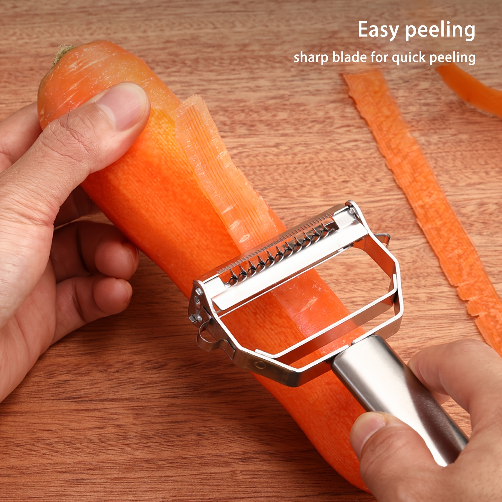 Durable Razor Sharp Blade Zesters Grade Shredder Slicer Julienne Peeler  Stainless Steel Carrot Potato Fruit Peelers 1pcs