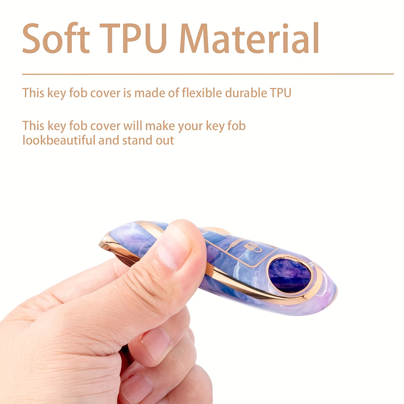 For Special Tpu Key Case + Rotating Ring Key Fob For Smart 4