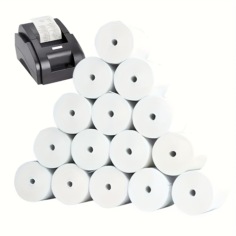 10 Rouleaux De Papier Thermique Conviennent Aux Imprimantes De Caisse  Enregistreuse Et Aux Machines À Carte De Crédit - Temu Belgium