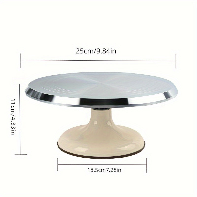 1pc revolving cake stand Rotating Cake Decorating Stand metal cake turntable