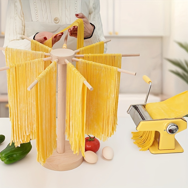 Pasta Drying Rack Collapsible Spaghetti Dryer Stand Noodles Drying