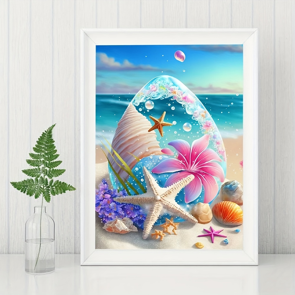 Seashell 5d Diamond Painting Kit Diy Gem Art For Adults - Temu