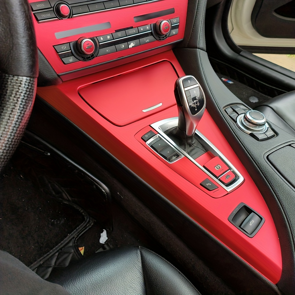 Pegatina para BMW Serie 1 E82 E88 2008 2013 Accesorios Fibra de carbono  Coche Automático Especial Interior Trim Cubierta Pegatina Pegatina