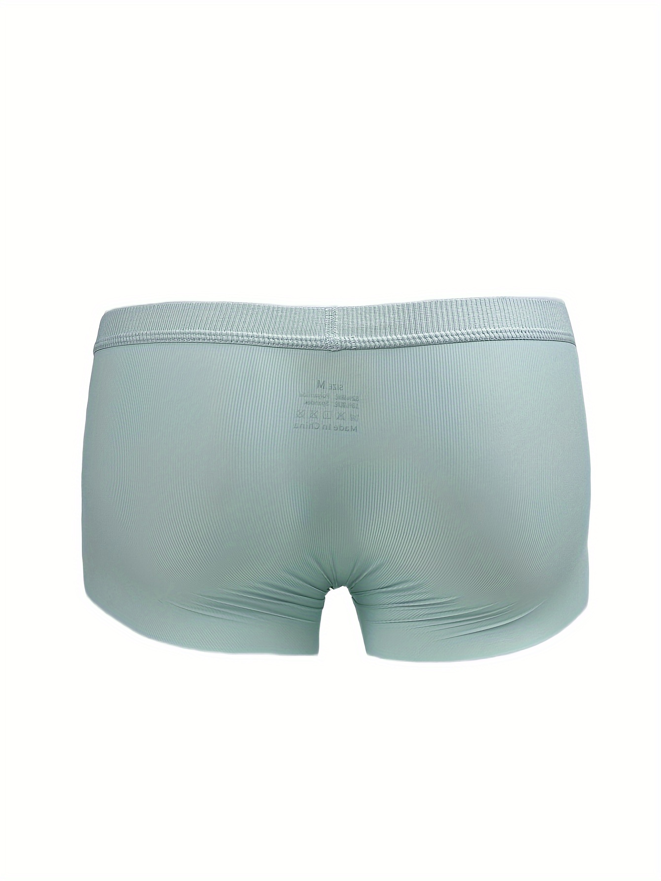 Men's Ultra Thin Ice Silk Boxer Breathable Lightweight - Temu