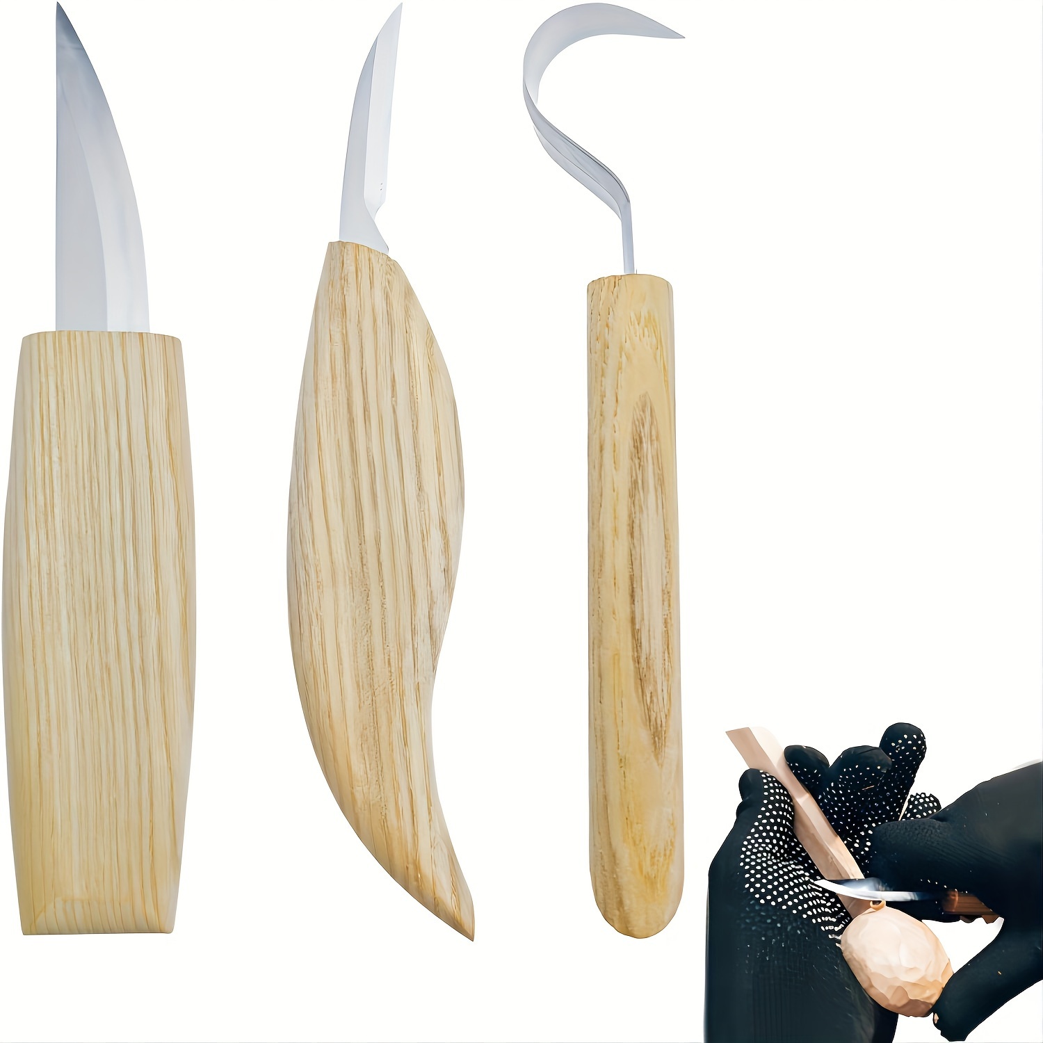 Whittling Wood Carving Kit For Beginners Chip Carving Knife Kit, Wood  Carving Tools For Spoon/Bowl/Cup/Kuksa DIY Craft Woodworking Hobby Kits For  Adul