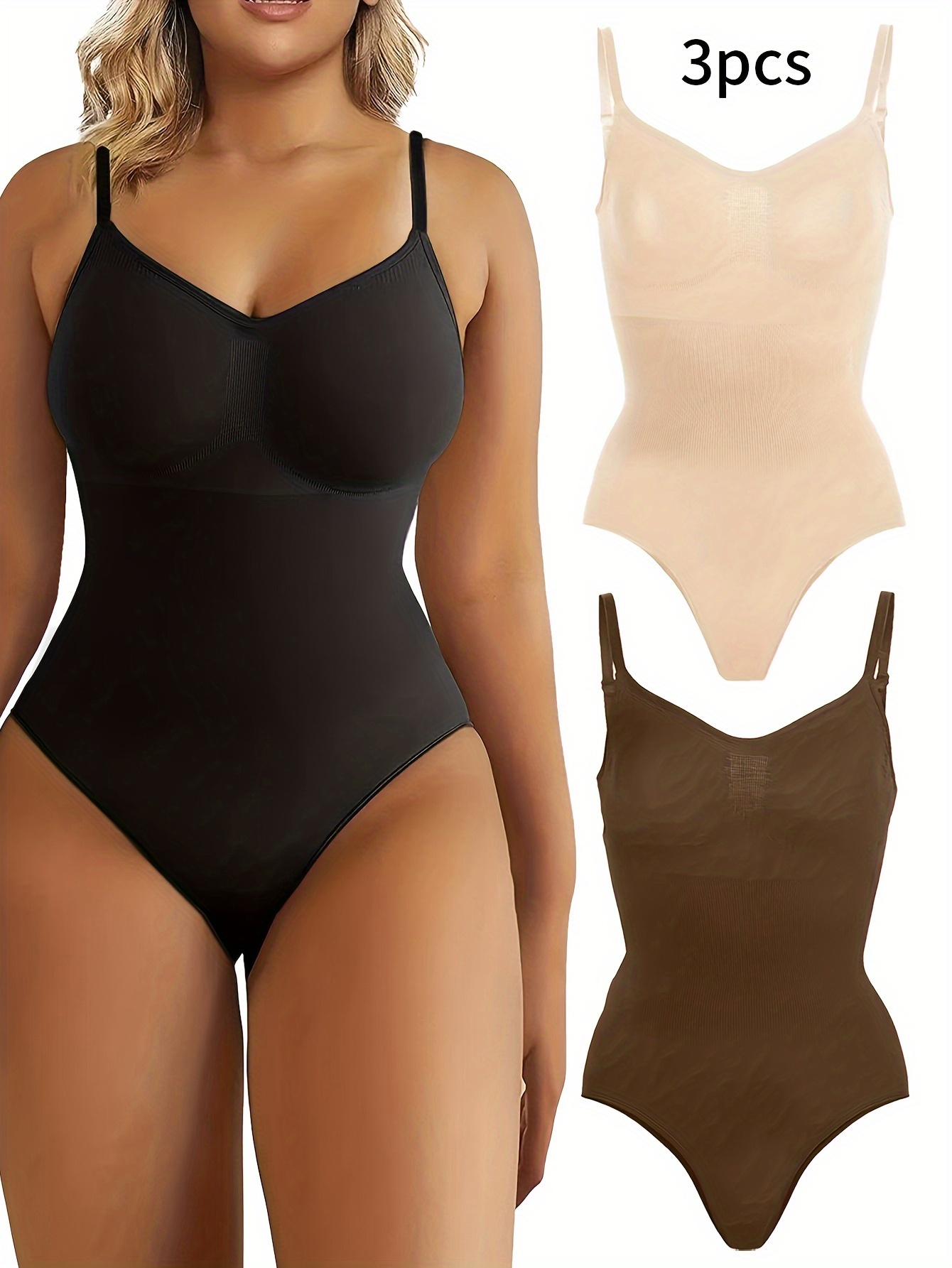 Women Seamless Bodysuit Shapewear Slimming Tummy Control Full Body