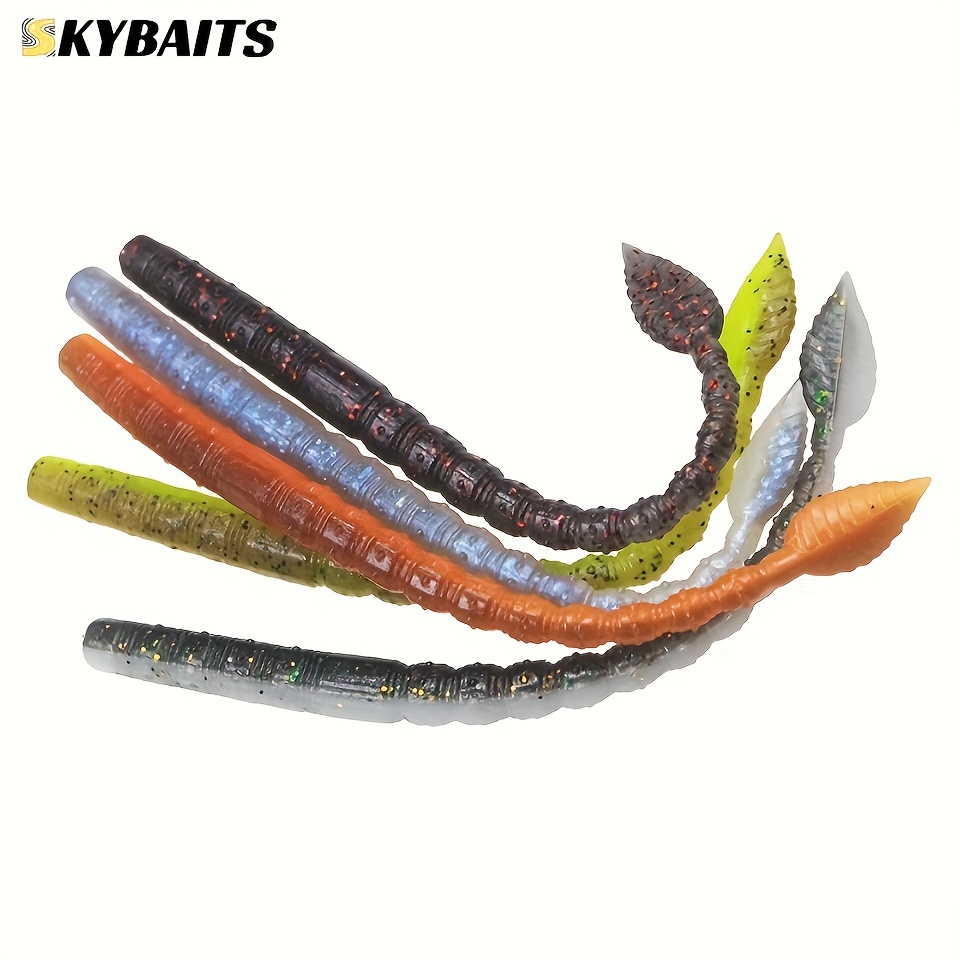 Floating Worm Lure Tpr Material Soft Fishing Bait Elastic - Temu United  Kingdom