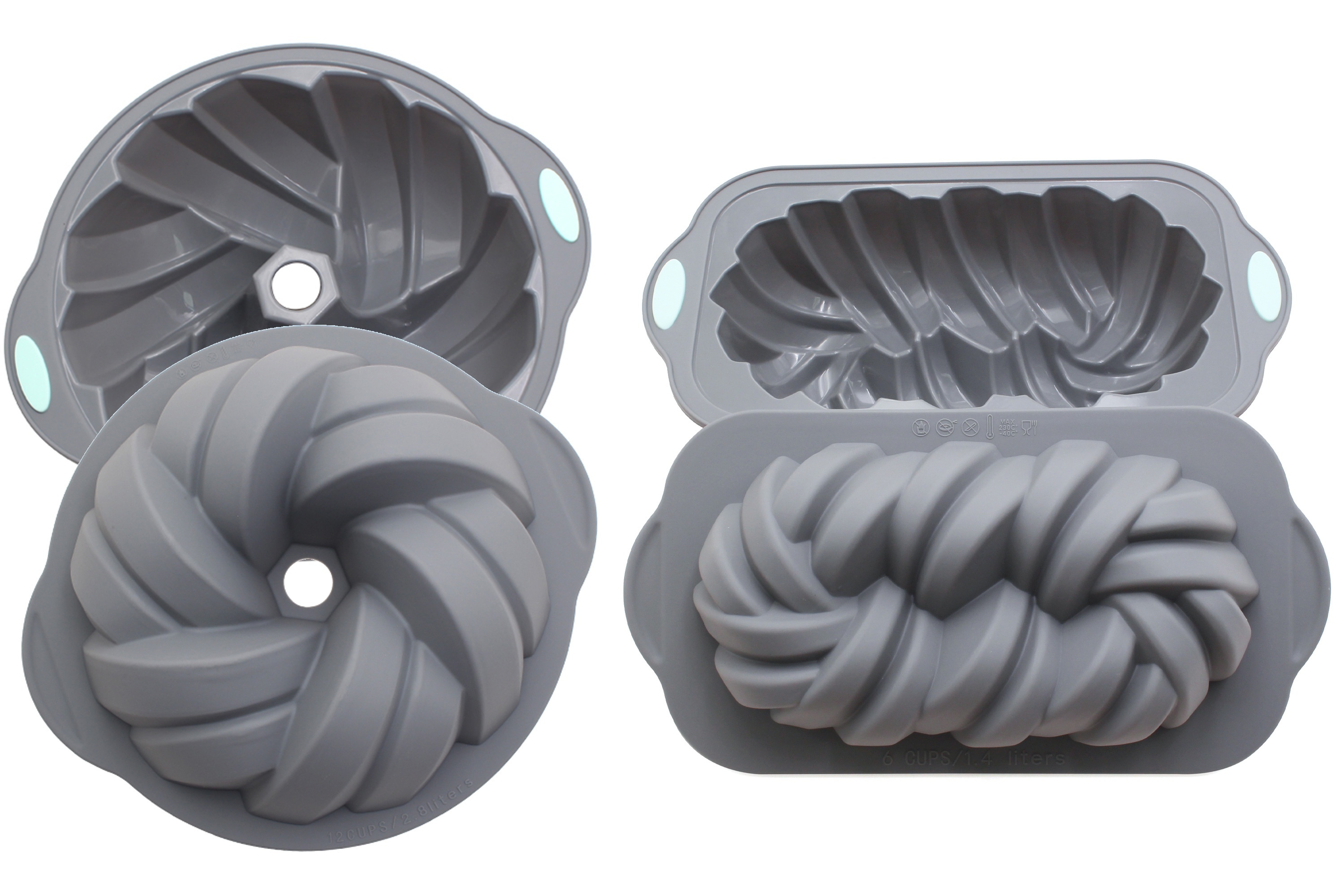 Braided Shaped Bundt Cake Pan, Exclusive & Novelty Collection Cake