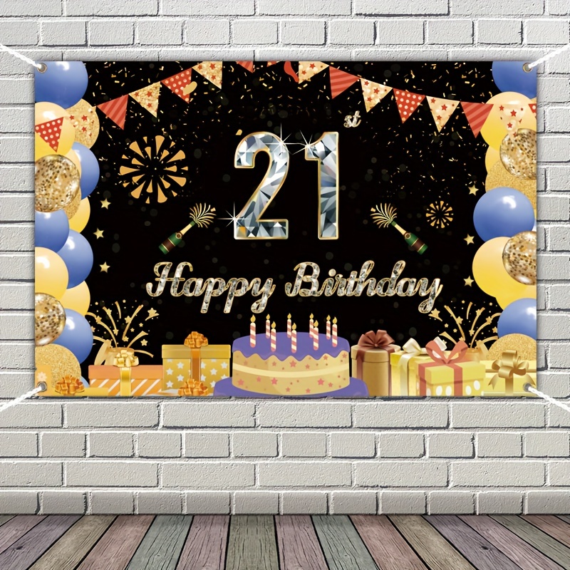 happy 21st birthday banner