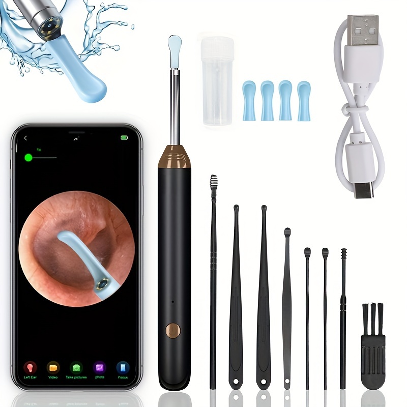 Ear Wax Removal Tool With Ear Set Ear Cleaner With Camera - Temu