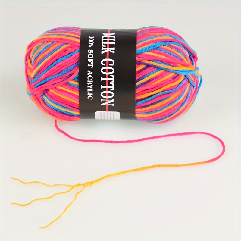 Colorful Acrylic 100.00% Yarn For Diy Knitting And - Temu