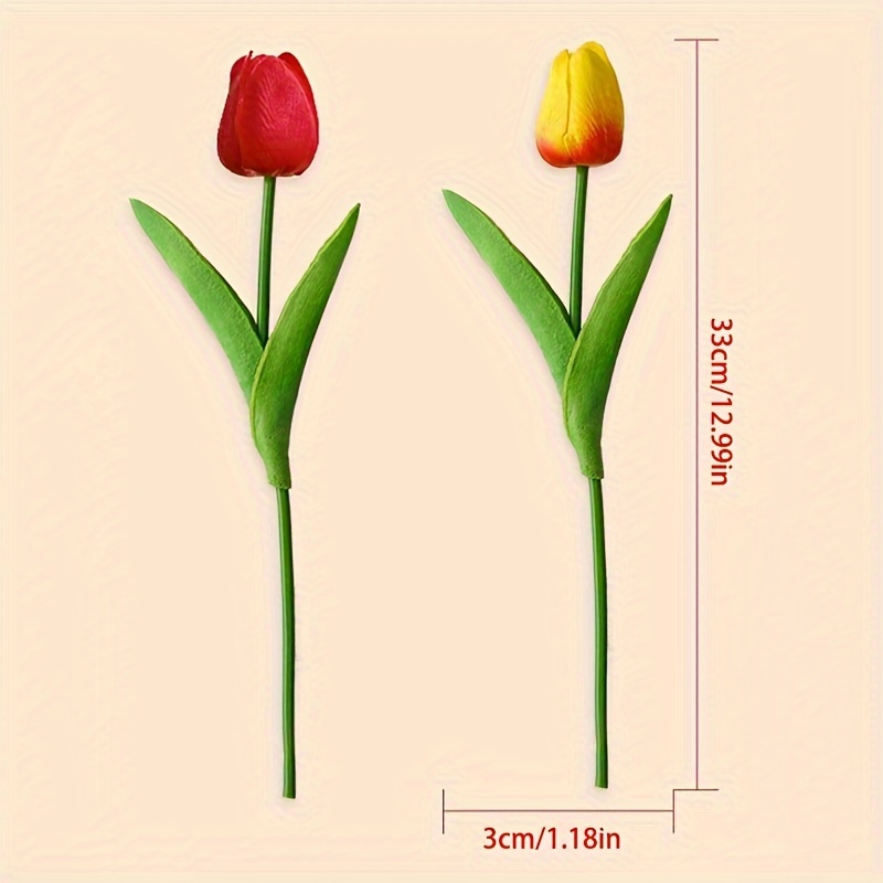 Nordic Simulated Tulips Small And Fresh Fake Flowers For - Temu