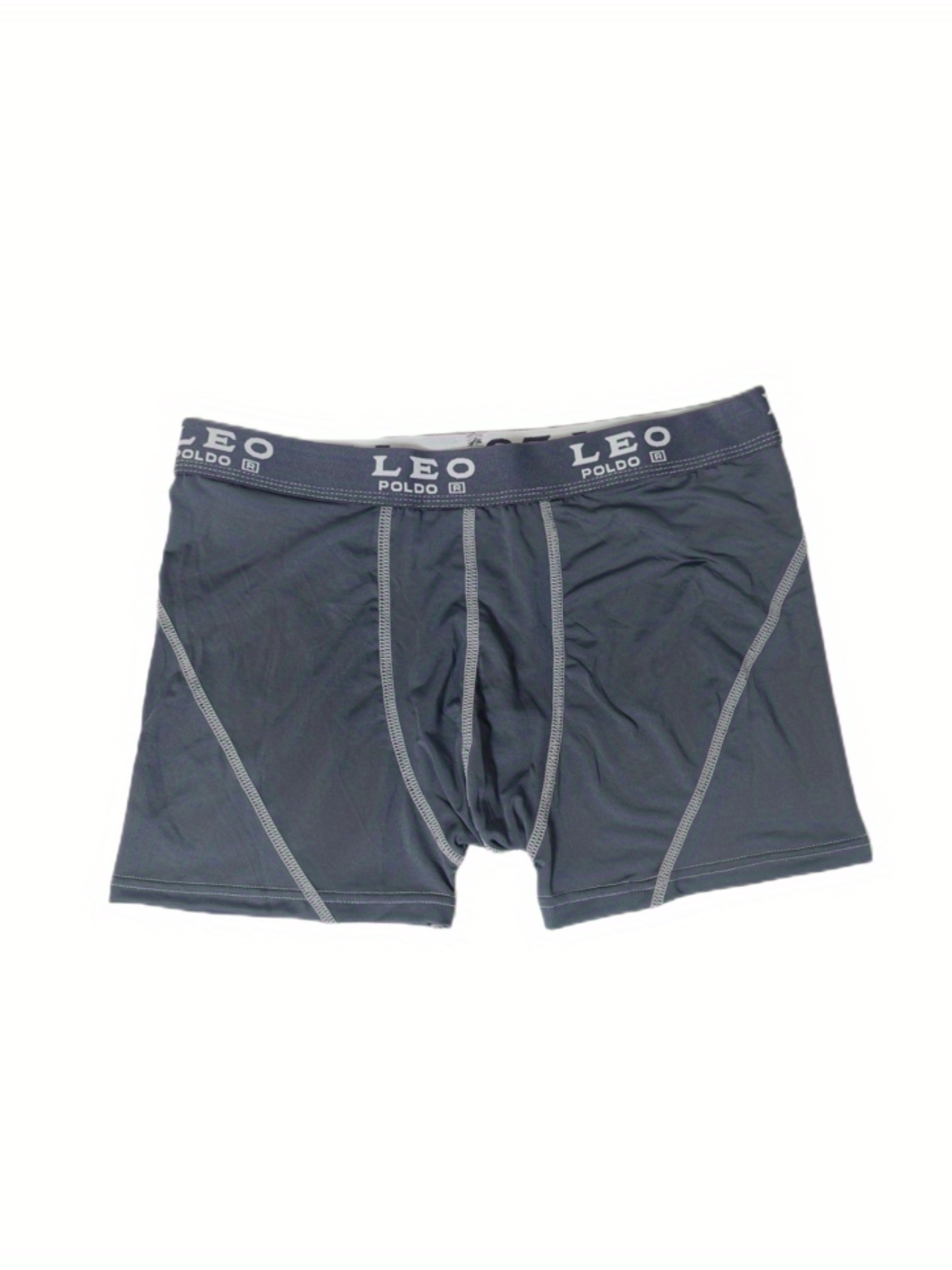 1pc Boxers Para Hombres, Moda Color Liso Cómodo Amigable Con La Piel Boxers  Briefs De Estiramiento Medio - Temu