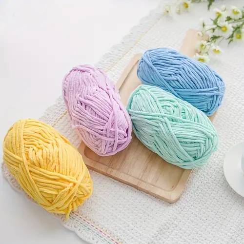 Soft Chenille Yarn For Crochet Knitting Handmade Diy - Temu