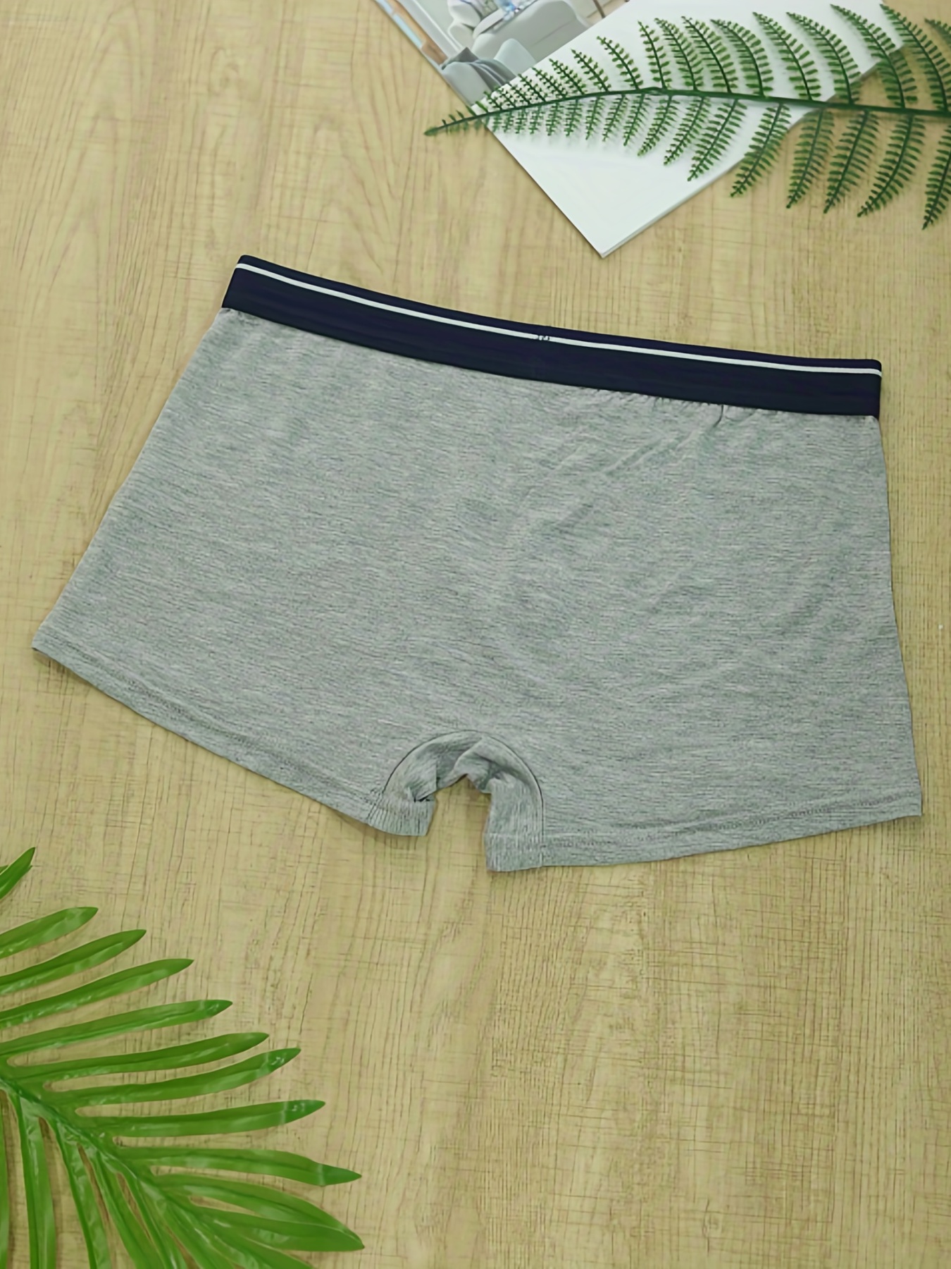 Japan MUJI Muji underwear men's mid-waist boxer breathable 5 packs