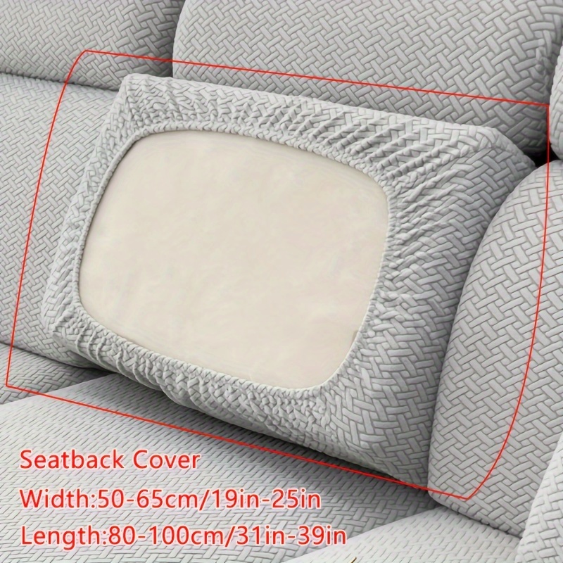 Ystyle Stretch Bankhoes 4 Zits, Elastische Bankhoezen Voor Woonkamer, Universele Rekbare Armsteun Sofahoes, Krasbestendig Meubelhoes Voor Bank, Donkergrijs