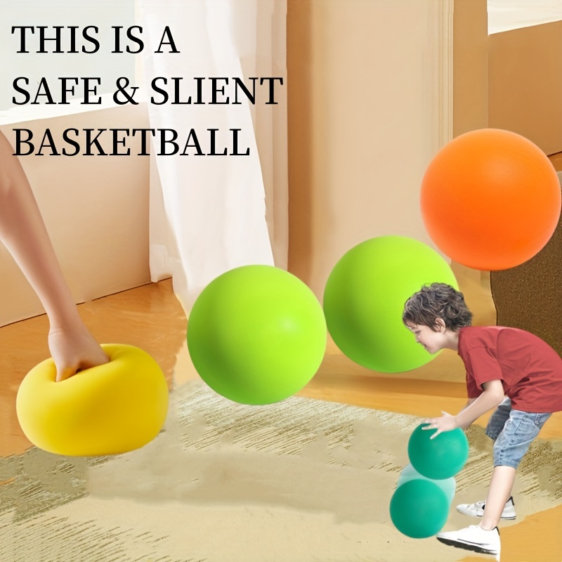 Balón Baloncesto Silencioso Color Naranja Rayado Regalo - Temu