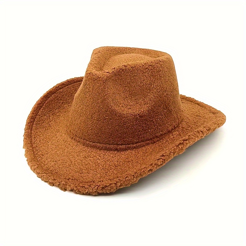 Straw Cowboy Hat with Curved Brim, Free Shipping