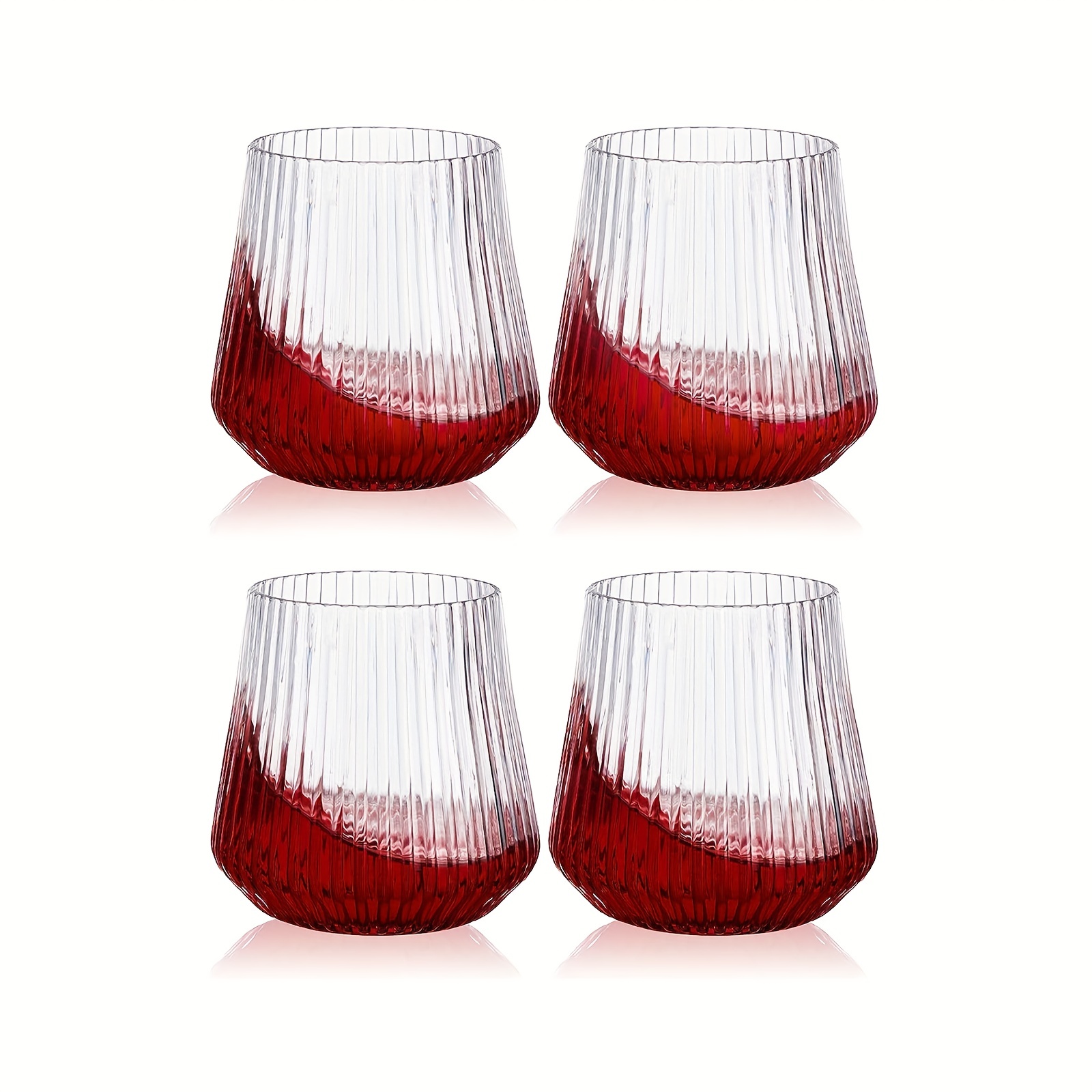 Plastic Stemless Champagne Wine Glasses, Disposable Wine Cups,unbreakable Wine  Glasses, Whiskey Cocktail Glasses, Shatterproof Drinking Glasses For Party,  Wedding, Christmas, Bar, Only Hand Wash - Temu