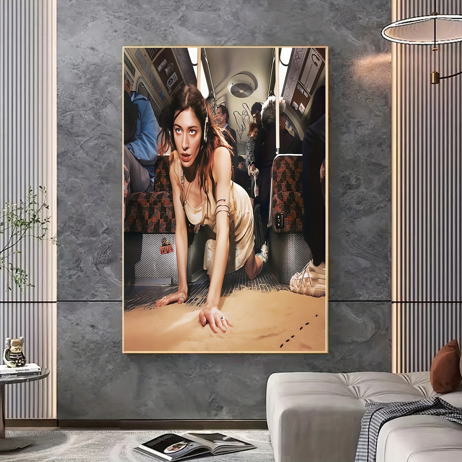 Modern Music Album Cover Art Canvas Painting Living Room - Temu