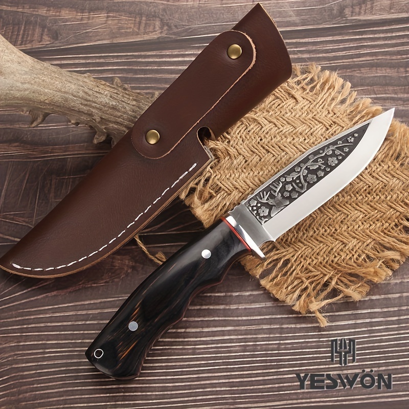 1pc Fixed Blade Knife High Quality Outdoor Camping Hunting - Temu