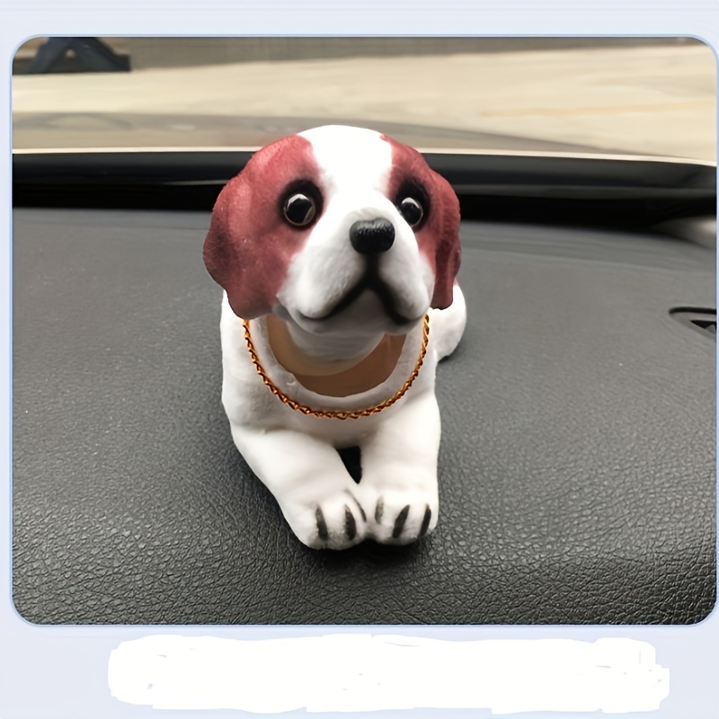 Car Shake Head Dog Home Decoration Bobblehead Dog Dashboard Decor Car  Ornament Creative Resin Shaking Head Dog(Beagle)
