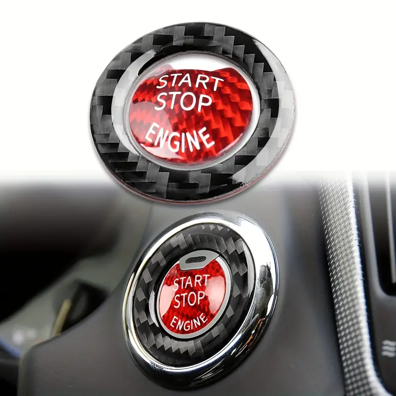 Autoschlüssel Start Stop Knopf Abdeckung Aufkleber Kohlefaser Innenraum  Autozubehör Für Q50 Q60 Qx60 Für Murano Altima Maxima - Auto - Temu Germany