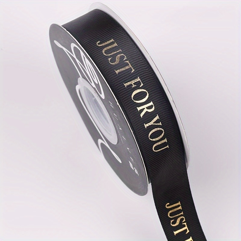Image of 36 Meters Of Floral Wrapping Ribbon, Gold-embossed Ribbon, 2.5 Cm Floral Gift Wrapping Tape