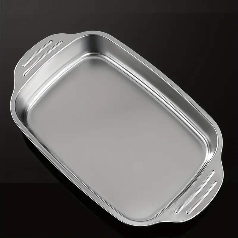 Stainless Steel Baking Sheet Deep Baking Pan With Handles - Temu