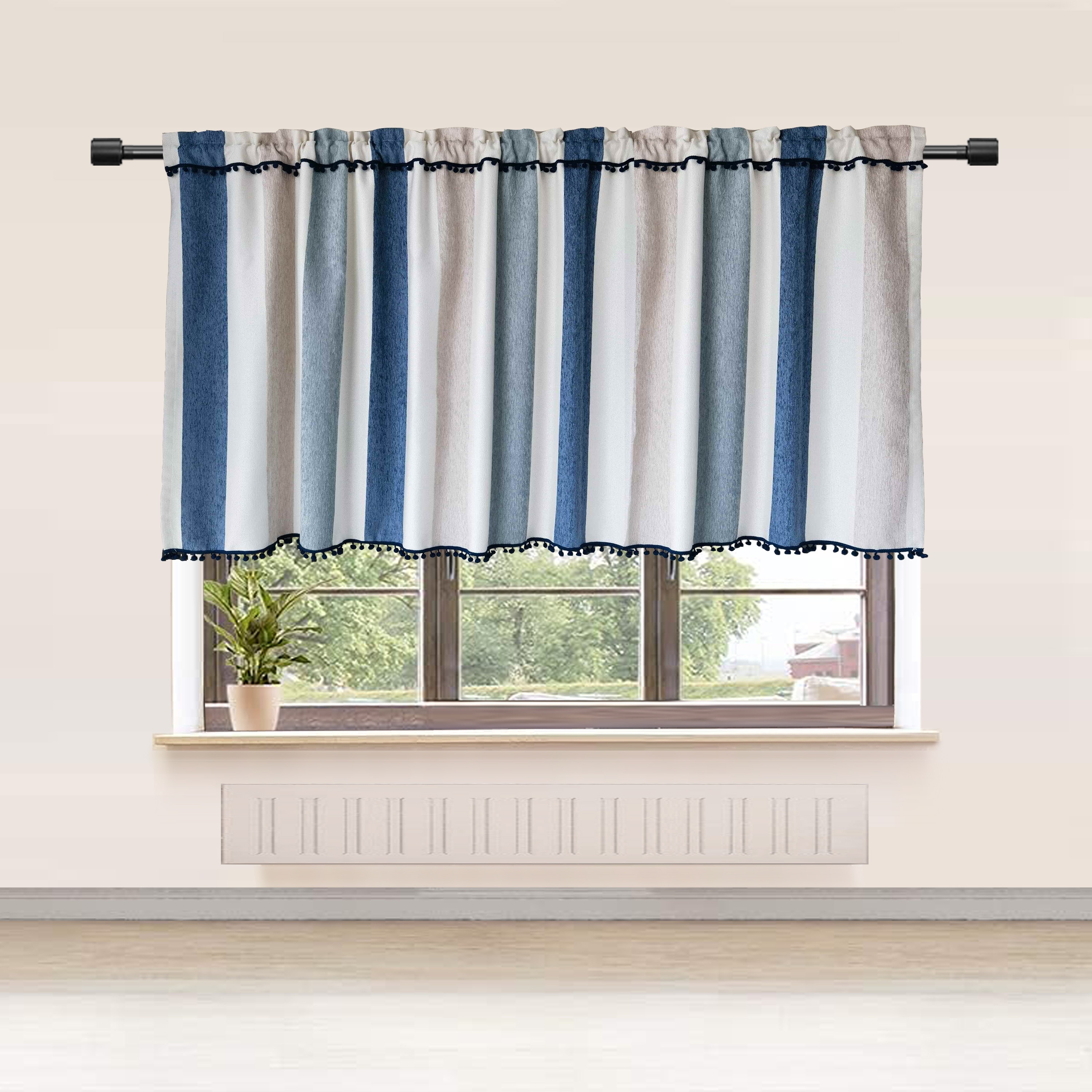 Handmade Half Curtains, Short Curtain, Rod Pocket/velcro Curtains, Kitchen  Curtain, Door Curtain, Curtain for Cabinet, Yarn Curtain 