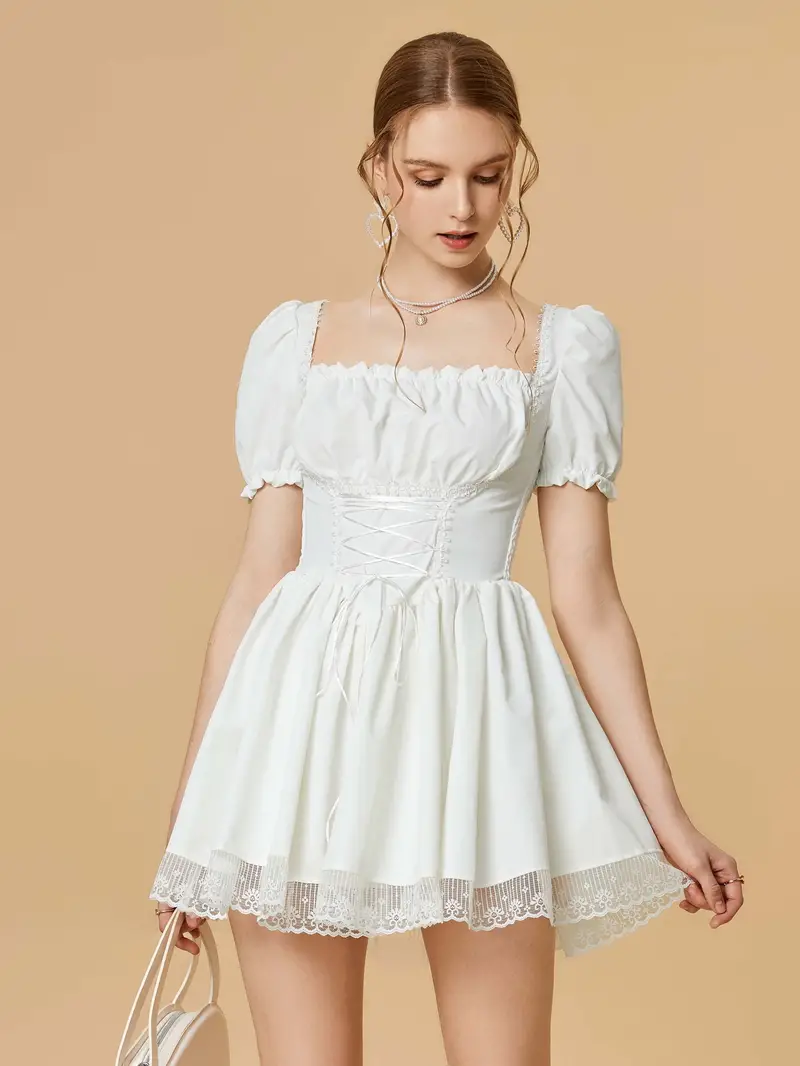 white gothic dress