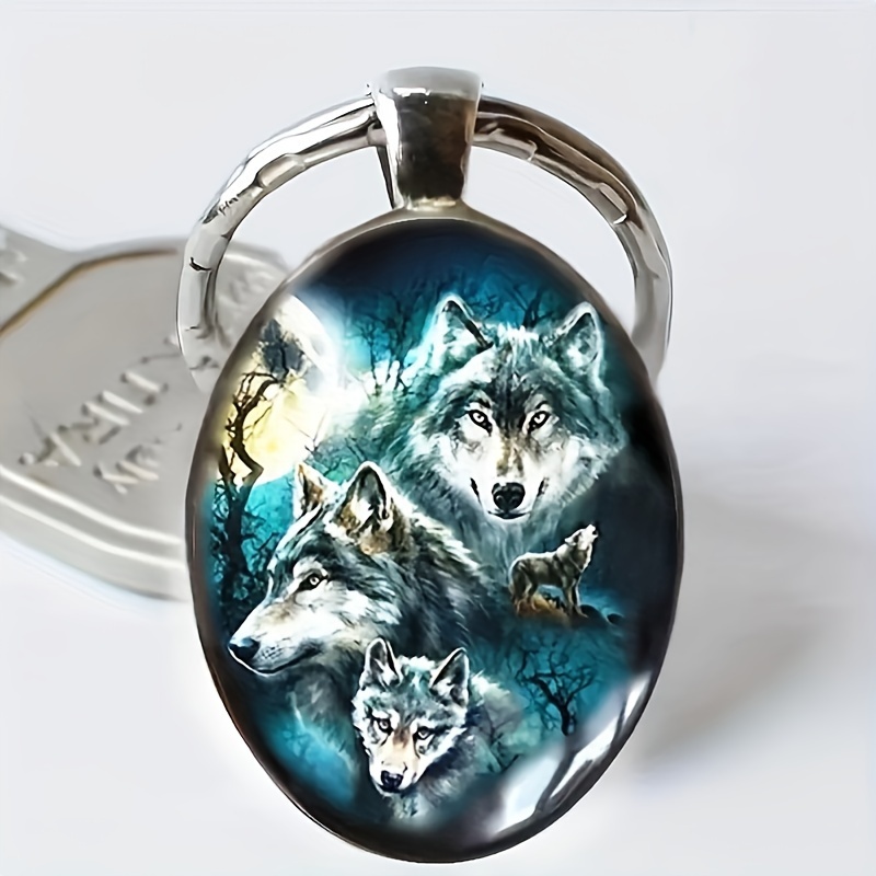 Fashionable Wolf Cluster Keychain |, Ideal Gift For Men, Birthday And Festival Holidays