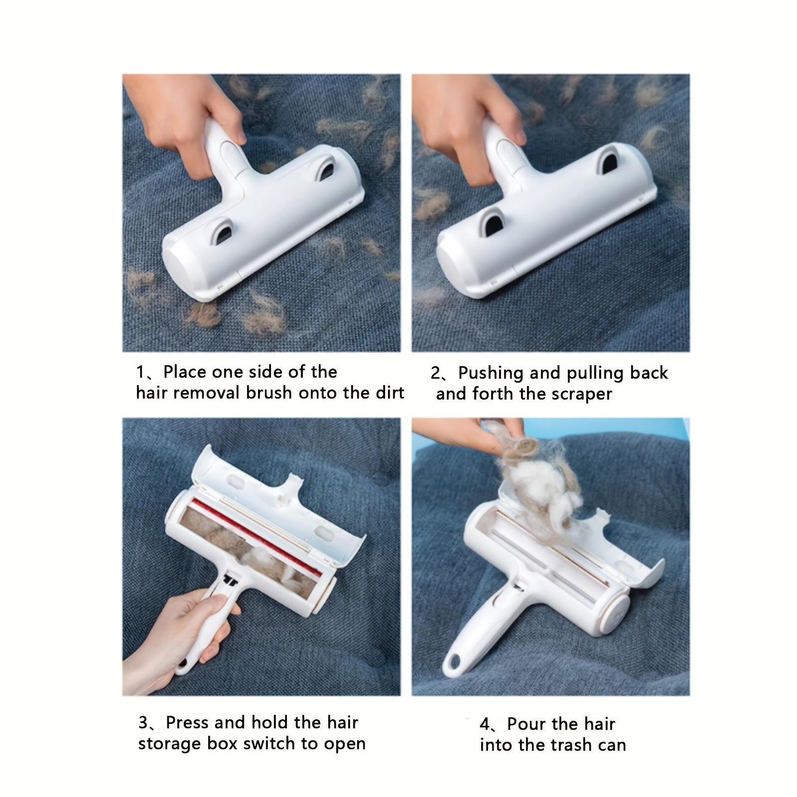 Say Goodbye Pet Hair: Get A Cat Dog Hair Remover Furniture - Temu