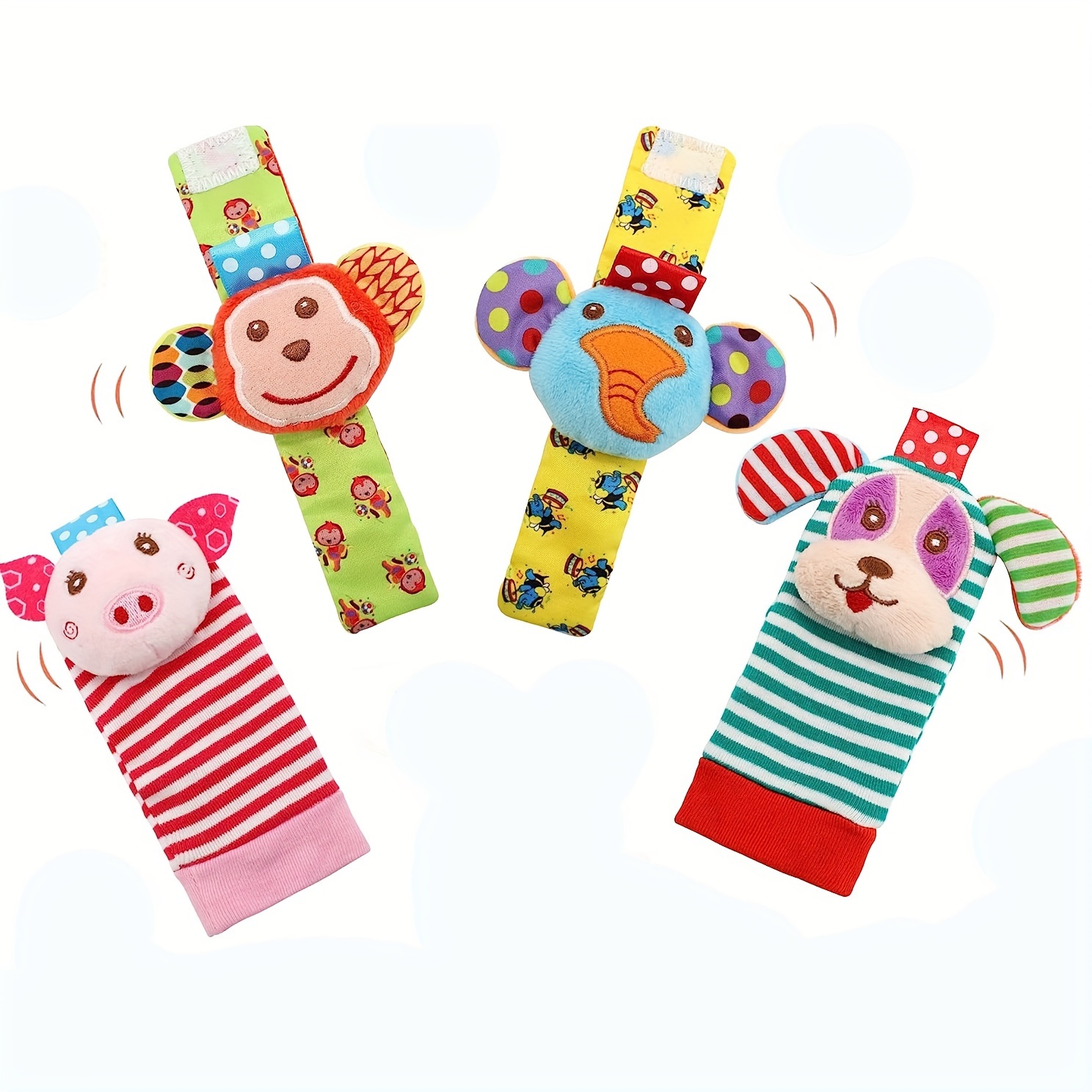 Baby Wrist Rattles Sock Toys Newborn Baby Sock Toys 0 6 - Temu Canada