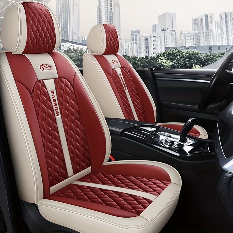 Premium Auto Sitz Deckt Luxus PU Leder Sitz Abdeckung Voll Umgeben