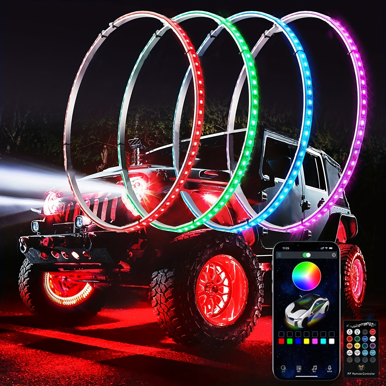 4 Stücke Für Orlando 2012-2014 Auto LED Hub Licht Rad, SUV Styling