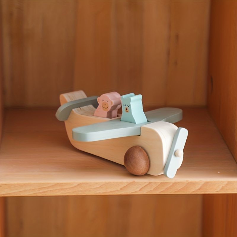 Wooden Airplane Toy, Wooden Toy Plane, Wood Plane, Wooden Toys for Toddlers,  Wood Toys for Boys 