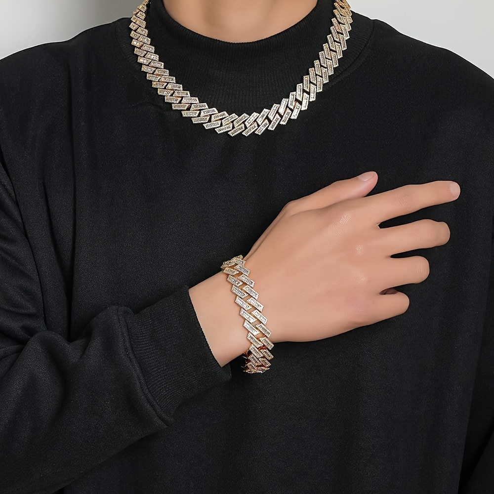 Cuban link store necklace and bracelet