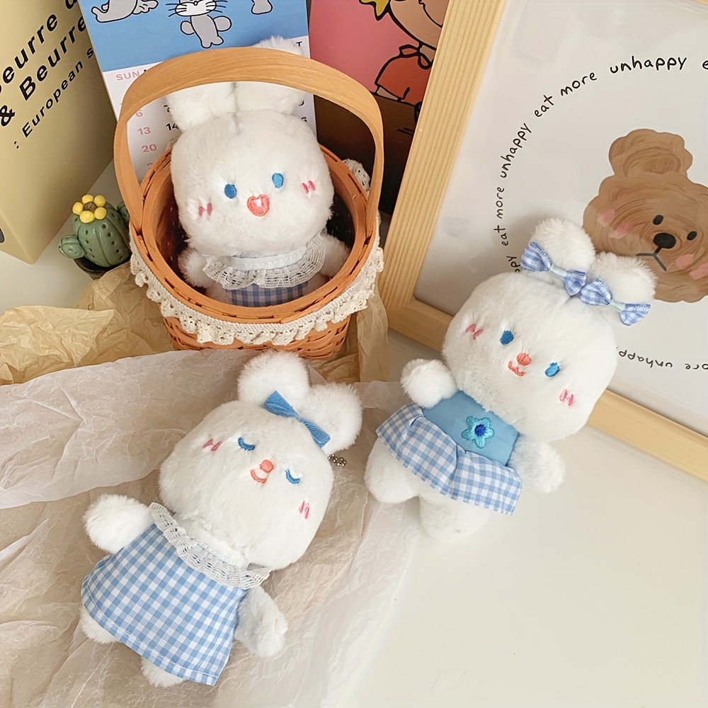 Cute Big-eyed Rabbit Plush Toy Keychain Bag Pendant For Movies Bunny Dolls  For Girls Gift Plush Toys Gift Stuffed Rabbit Doll