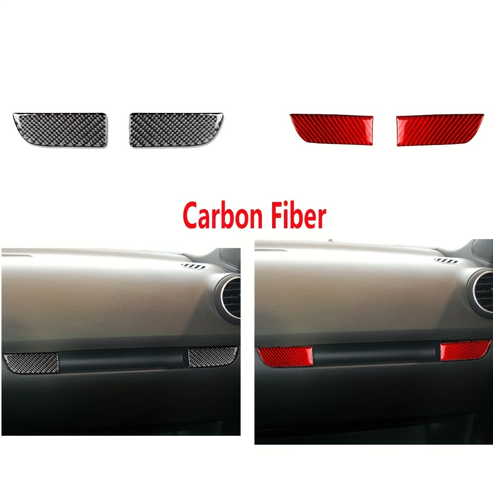 For Audi A3 S3 8P 2006 2007 Accessories Carbon Fiber Car Interior  Decoration Tuning Multimedia Gear Dashboard Trim Sticker