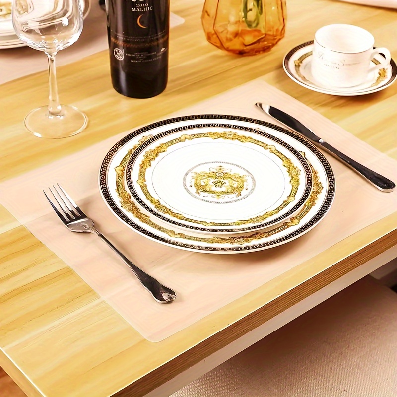 Protective clear acrylic placemats For The Dining Table 