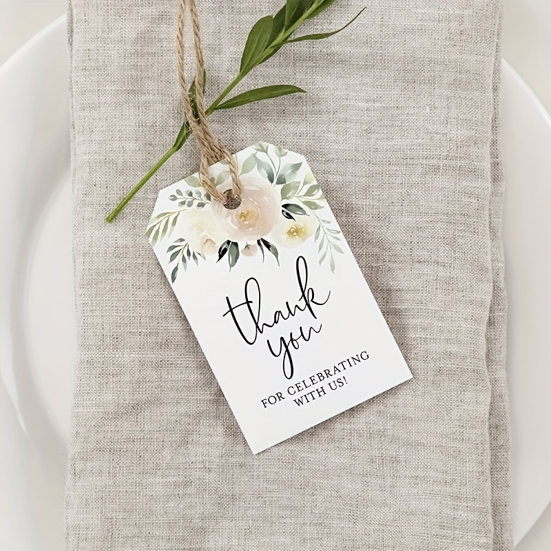 Thank You Gift Tags Floral Thank You Gift Tags Gift Wrap - Temu