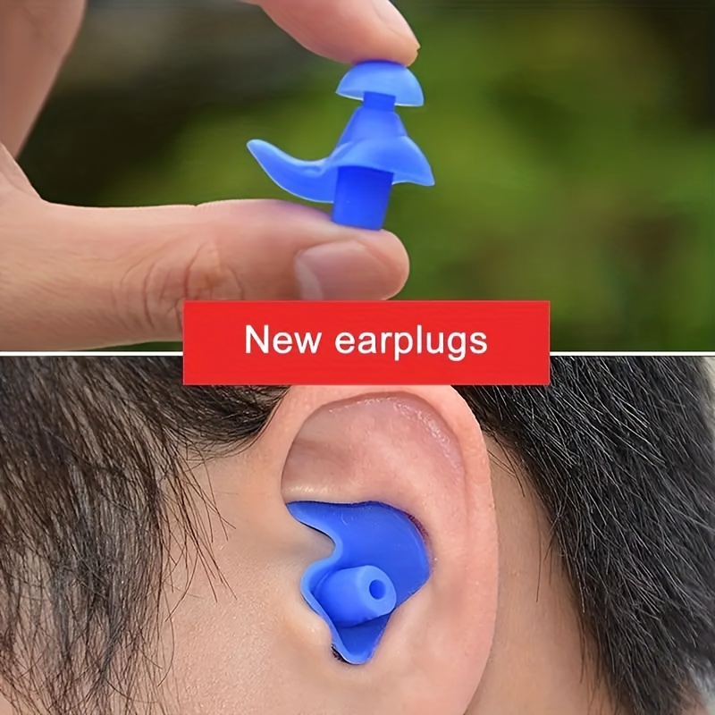Acheter Bouchons d'oreilles en Silicone souple, rouge et bleu