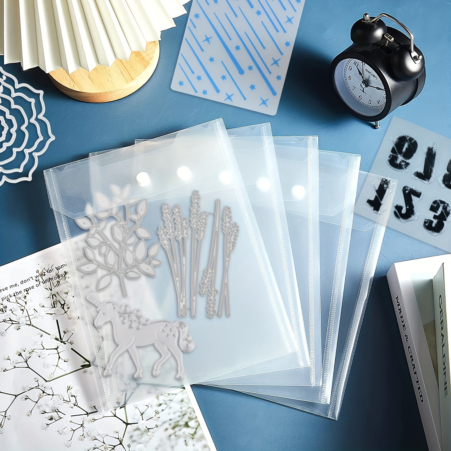 Organize Your Crafting Supplies With This Clear Stamp And - Temu