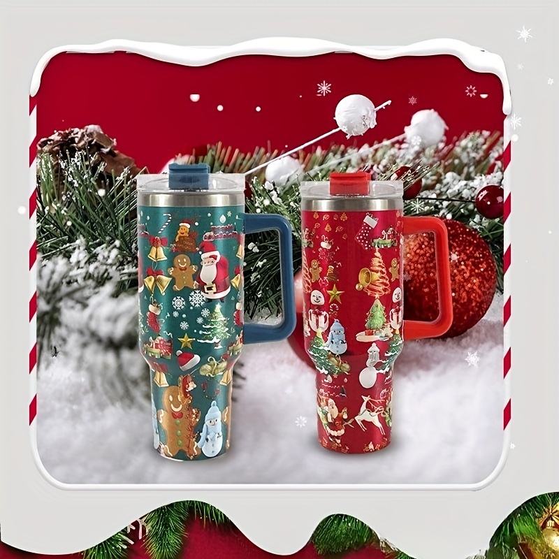 500ML Christmas Stainless Steel Water Bottle Vacuum Insulated Sports Water  Bottles Couples Cup Santa Claus Xmas New Year Gifts - AliExpress