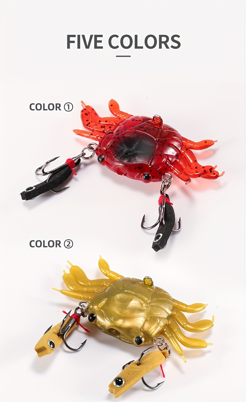 3D Simulation Soft Crab Lure With Hook For Sea Fishing Worm Crab Lure And  Fish Bait Buckle Tackle Tools From Sport_company, $0.77