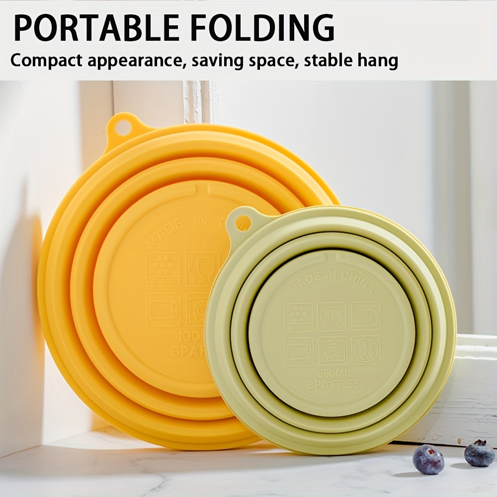 Food Grade Silicone Folding Lunch Box, Portable Outdoor Travel Instant  Noodle Bowl Telescopic Tableware, Can Be Used In Microwave, Oven,  Refrigerator For Preservation, Kitchen Supplies - Temu